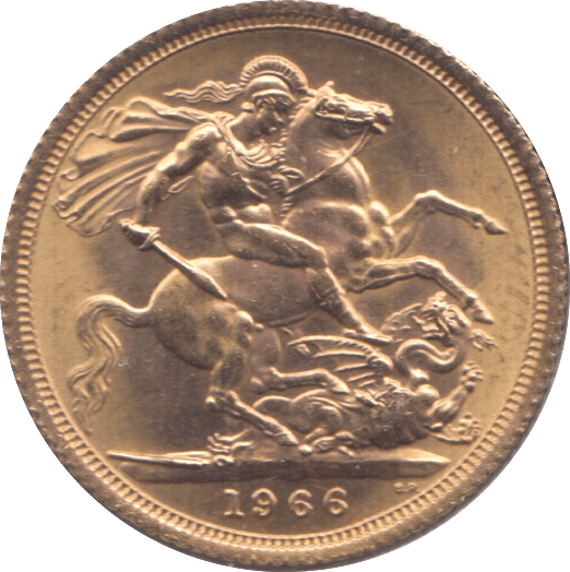 1966 GOLD SOVEREIGN ( AUNC ) - Sovereign - Cambridgeshire Coins