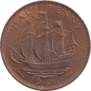 1966 HALFPENNY ( BU ) - Halfpenny - Cambridgeshire Coins