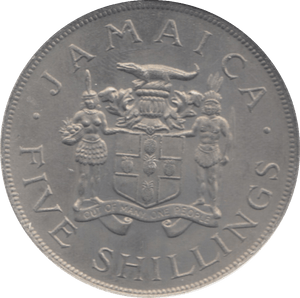 1966 JAMAICA FIVE SHILLINGS - WORLD COINS - Cambridgeshire Coins