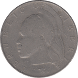 1966 LIBERIA SILVER ONE DOLLAR - SILVER WORLD COINS - Cambridgeshire Coins