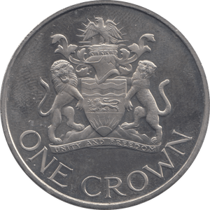 1966 MALAWI ONE CROWN - WORLD COINS - Cambridgeshire Coins