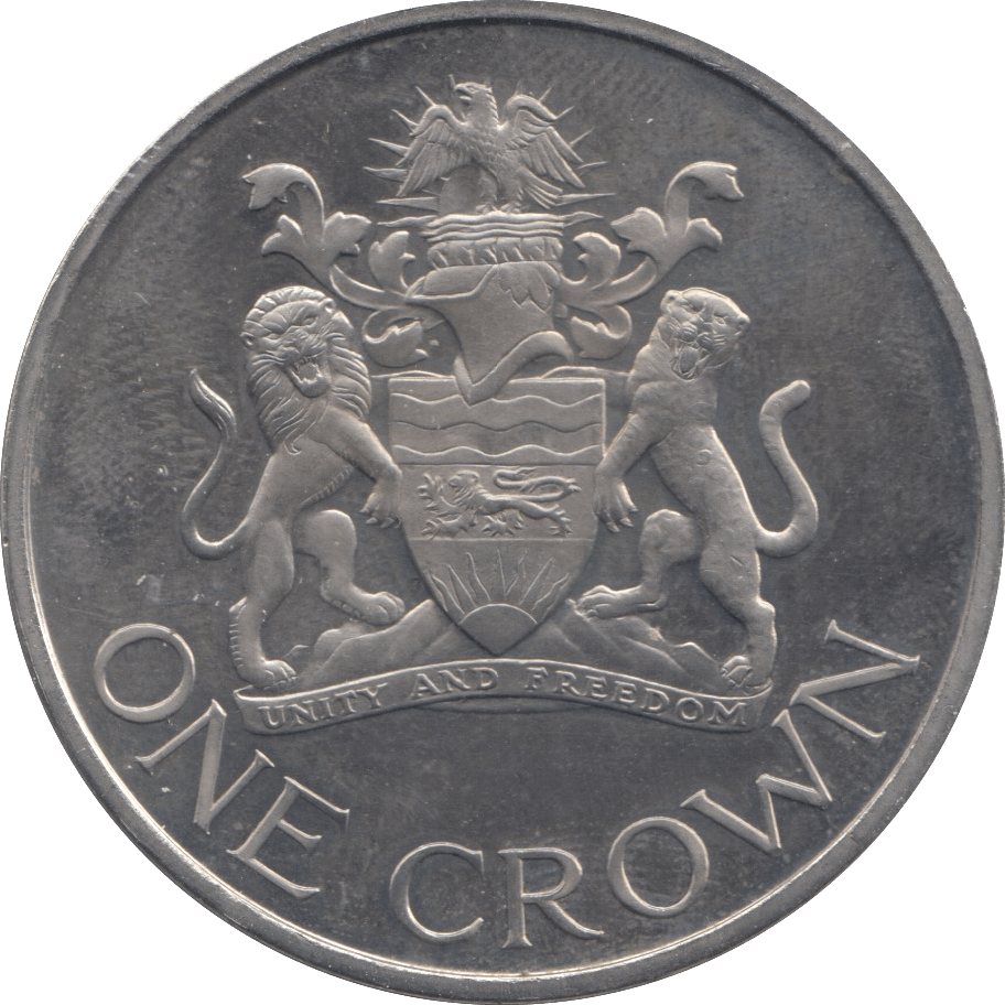 1966 MALAWI ONE CROWN - WORLD COINS - Cambridgeshire Coins