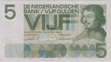 1966 NETHERLANDS 5 GULDAN BANKNOTE REF 1455 - World Banknotes - Cambridgeshire Coins