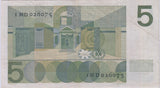 1966 NETHERLANDS 5 GULDAN BANKNOTE REF 1455 - World Banknotes - Cambridgeshire Coins
