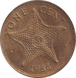 1966 ONE CENT BAHAMA ISLANDS - WORLD COINS - Cambridgeshire Coins