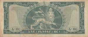 1966 ONE DOLLAR BANKNOTE ETHIOPIA REF 711 - World Banknotes - Cambridgeshire Coins