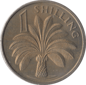 1966 ONE SHILLING GAMBIA - WORLD COINS - Cambridgeshire Coins