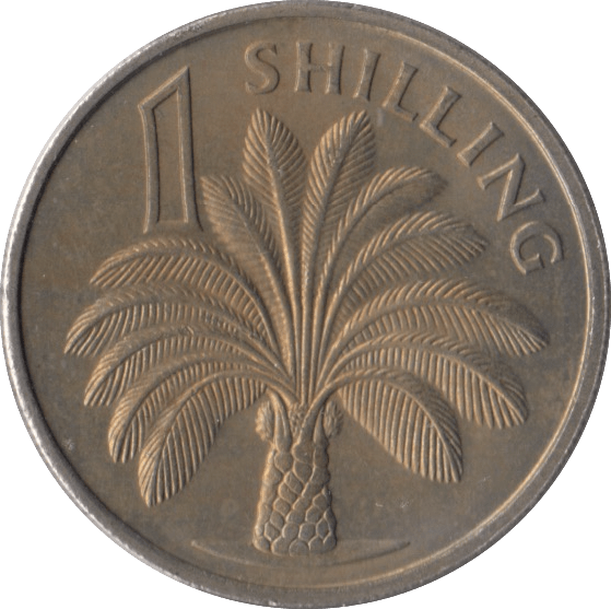 1966 ONE SHILLING GAMBIA - WORLD COINS - Cambridgeshire Coins