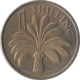 1966 ONE SHILLING GAMBIA - WORLD COINS - Cambridgeshire Coins