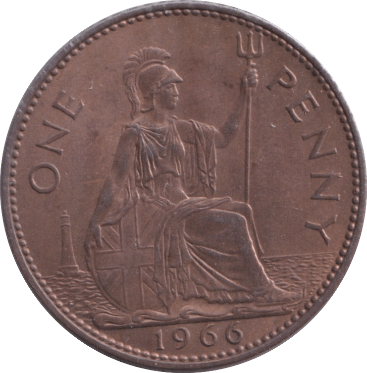 1966 PENNY ( UNC ) - Penny - Cambridgeshire Coins