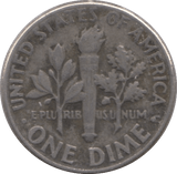 1966 SILVER 1 DIME USA - SILVER WORLD COINS - Cambridgeshire Coins