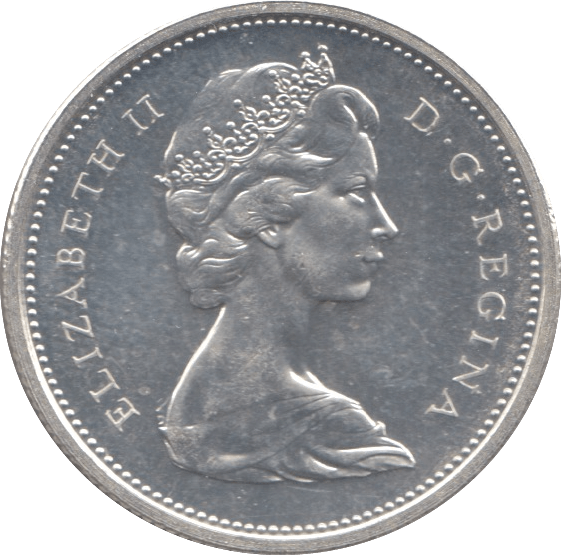 1966 SILVER 25 CENTS CANADA - SILVER WORLD COINS - Cambridgeshire Coins