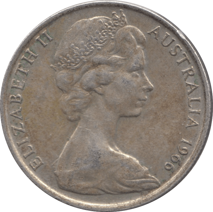 1966 SILVER AUSTRALIA 50 CENTS REF 2 - SILVER WORLD COINS - Cambridgeshire Coins