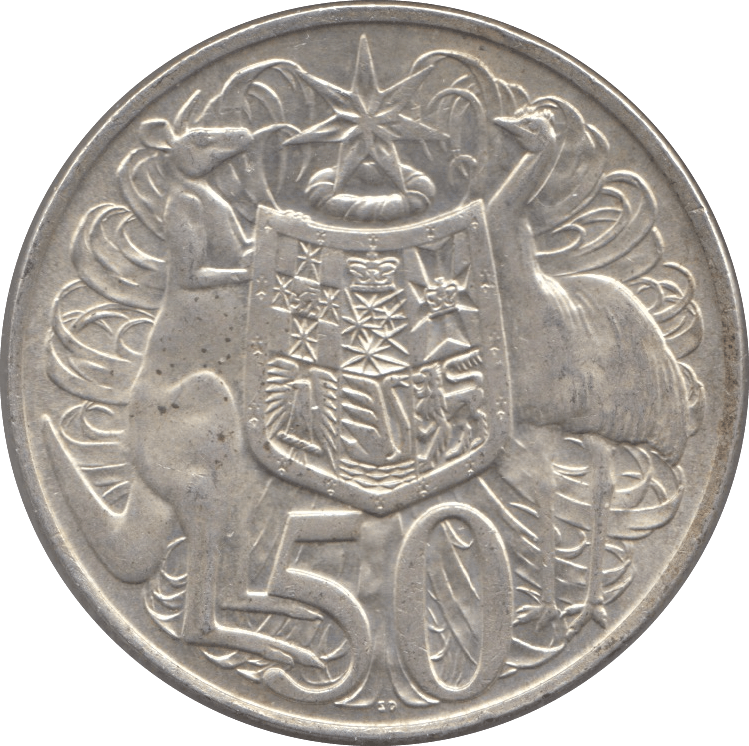 1966 SILVER AUSTRALIA 50 CENTS - SILVER WORLD COINS - Cambridgeshire Coins