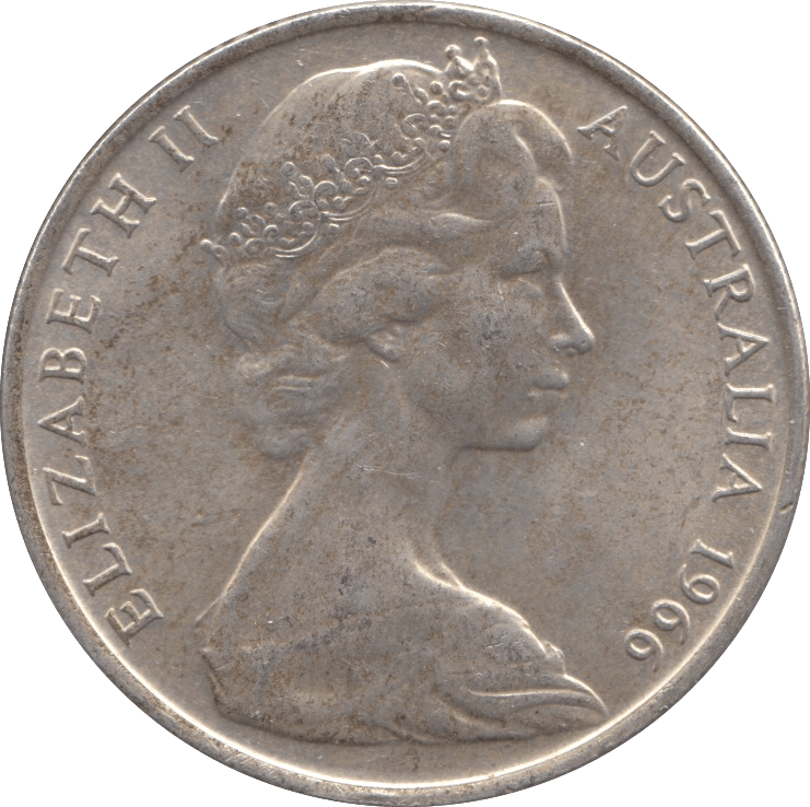 1966 SILVER AUSTRALIA 50 CENTS - SILVER WORLD COINS - Cambridgeshire Coins