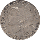 1966 SILVER AUSTRIAN 10 SCHILLING - SILVER WORLD COINS - Cambridgeshire Coins