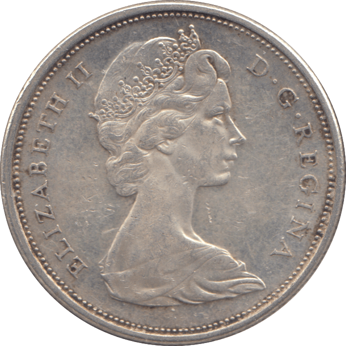 1966 SILVER FIFTY CENTS CANADA - WORLD SILVER COINS - Cambridgeshire Coins