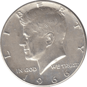 1966 SILVER HALF DOLLAR USA A - WORLD SILVER COINS - Cambridgeshire Coins