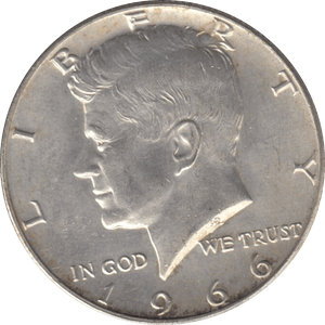 1966 SILVER HALF DOLLAR USA B - WORLD SILVER COINS - Cambridgeshire Coins