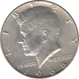 1966 SILVER HALF DOLLAR USA B - WORLD SILVER COINS - Cambridgeshire Coins
