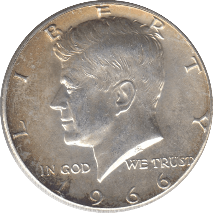 1966 SILVER HALF DOLLAR USA C - WORLD SILVER COINS - Cambridgeshire Coins