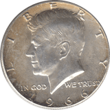 1966 SILVER HALF DOLLAR USA C - WORLD SILVER COINS - Cambridgeshire Coins