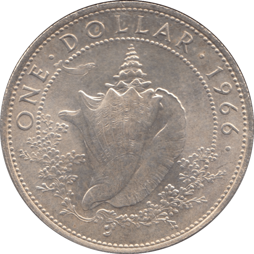 1966 SILVER ONE DOLLAR BAHAMAS ( BU ) - SILVER WORLD COINS - Cambridgeshire Coins