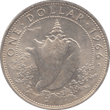 1966 SILVER ONE DOLLAR BAHAMAS ( BU ) - SILVER WORLD COINS - Cambridgeshire Coins