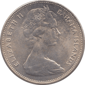 1966 SILVER ONE DOLLAR BAHAMAS ( BU ) - SILVER WORLD COINS - Cambridgeshire Coins