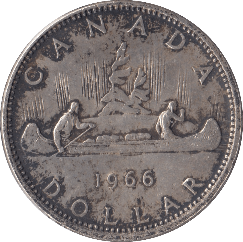 1966 SILVER ONE DOLLAR CANADA - SILVER WORLD COINS - Cambridgeshire Coins