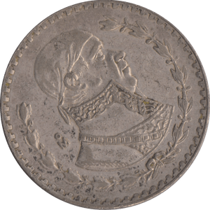 1966 SILVER ONE PESO MEXICO - WORLD SILVER COINS - Cambridgeshire Coins