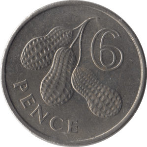 1966 SIX PENCE GAMBIA - WORLD COINS - Cambridgeshire Coins