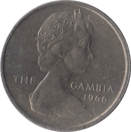 1966 SIX PENCE GAMBIA - WORLD COINS - Cambridgeshire Coins