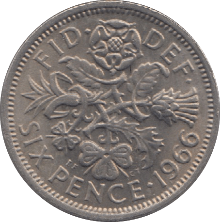 1966 SIXPENCE ( UNC ) 16 - Sixpence - Cambridgeshire Coins