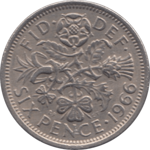 1966 SIXPENCE ( VF ) - Sixpence - Cambridgeshire Coins