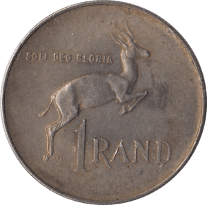 1966 SOUTH AFRICA SILVER ONE RAND - SILVER WORLD COINS - Cambridgeshire Coins