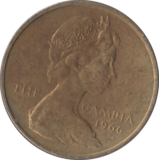 1966 THREE PENCE GAMBIA - WORLD COINS - Cambridgeshire Coins