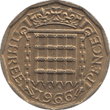 1966 THREEPENCE ( UNC ) - Threepence - Cambridgeshire Coins