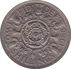 1966 TWO SHILLINGS ( FINE OR BETTER ) - Two SHILLINGS - Cambridgeshire Coins