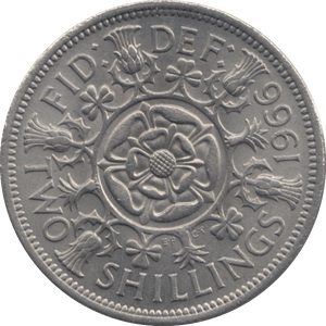 1966 TWO SHILLINGS ( UNC ) REF 1 - TWO SHILLING - Cambridgeshire Coins
