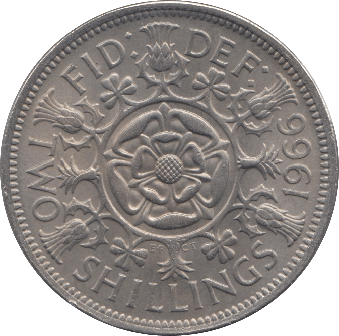 1966 TWO SHILLINGS ( UNC ) REF 2 - TWO SHILLING - Cambridgeshire Coins
