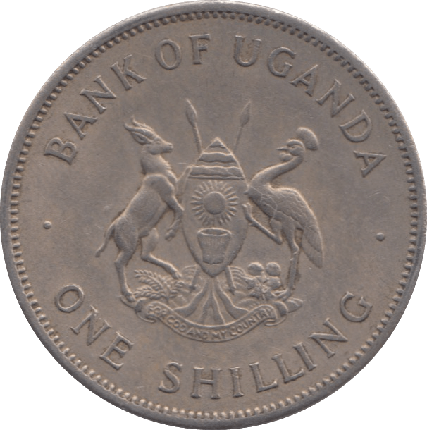 1966 UGANDA ONE SHILLING - WORLD COINS - Cambridgeshire Coins