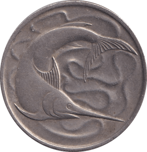 1967 20 CENTS SINGAPORE - WORLD COINS - Cambridgeshire Coins