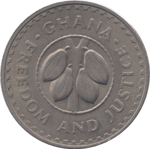 1967 20 PESEWAS GHANA - WORLD COINS - Cambridgeshire Coins