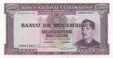 1967 500 ESCUDOS BANKNOTE MOZAMBIQUE REF 1186 - World Banknotes - Cambridgeshire Coins