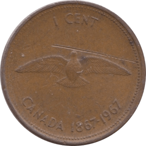 1967 CANADA ONE CENT - WORLD COINS - Cambridgeshire Coins