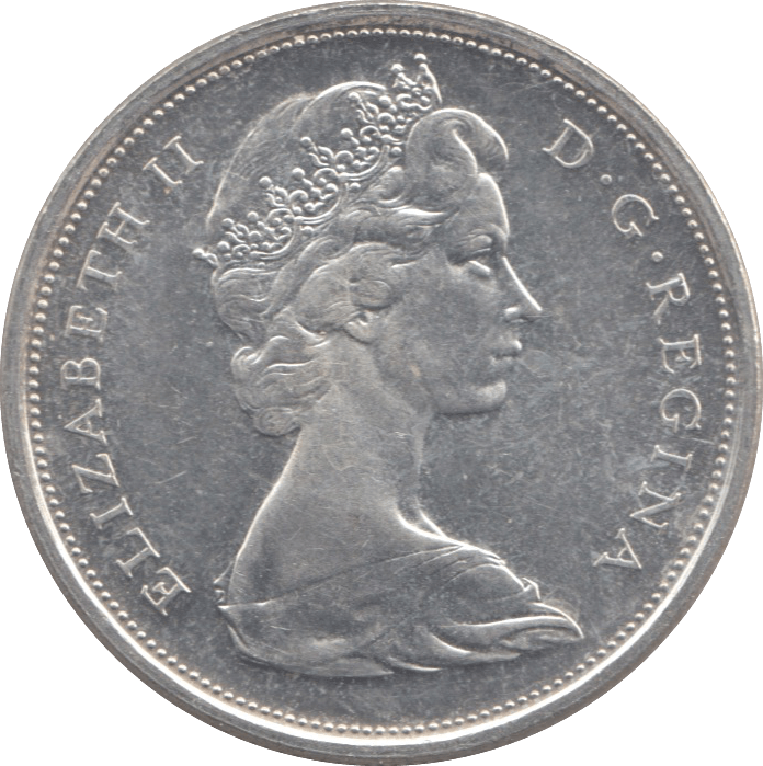 1967 CANADA SILVER 50 CENTS - WORLD SILVER COINS - Cambridgeshire Coins