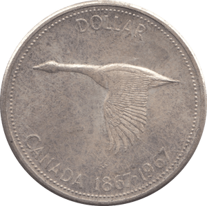 1967 CANADA SILVER DOLLAR - SILVER WORLD COINS - Cambridgeshire Coins