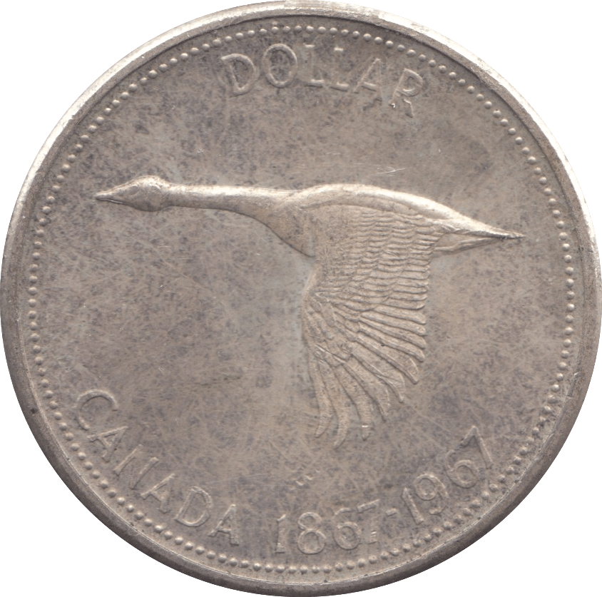 1967 CANADA SILVER DOLLAR - SILVER WORLD COINS - Cambridgeshire Coins