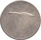 1967 CANADA SILVER DOLLAR - SILVER WORLD COINS - Cambridgeshire Coins